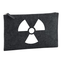 Kulturbeutel Radioaktivität Symbol 1 Liter Charcoal