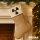 Weihnachtsstrumpf Radioaktivität Symbol Beige Jute