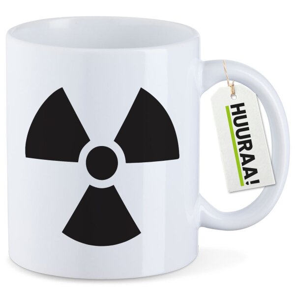 Kaffeetasse Radioaktivität Symbol 330ml