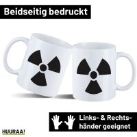 Kaffeetasse Radioaktivität Symbol 330ml