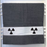 Handtuch Radioaktivit&auml;t Symbol 50x100cm