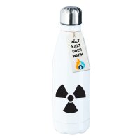 Trinkflasche Radioaktivität Symbol 500ml Edelstahl Wasserflasche