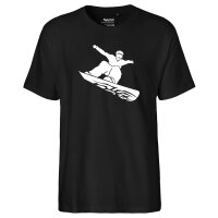 Herren T-Shirt Snowboarder Silhouette