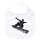 Baby Lätzchen Snowboarder Silhouette