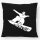 Kissen Snowboarder Silhouette 40x40cm