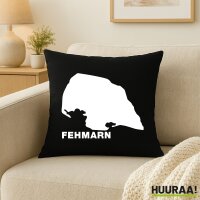 Kissen Fehmarn Umriss 40x40cm