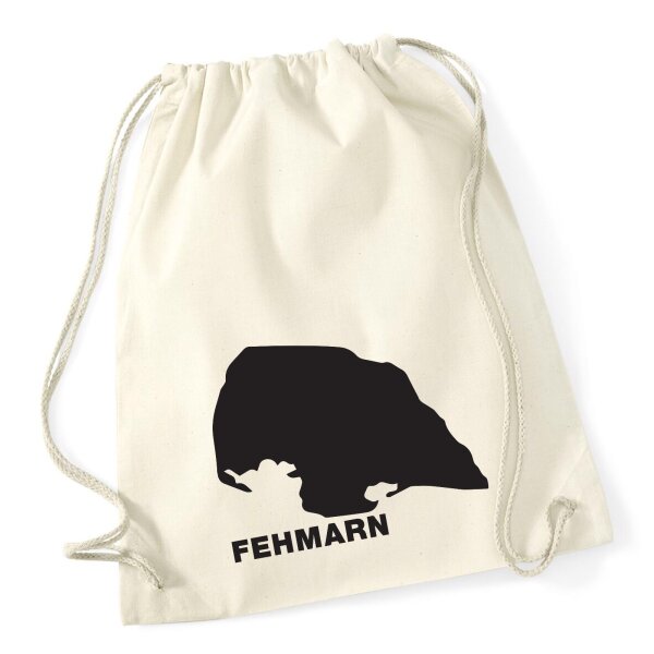 Turnbeutel Fehmarn Umriss 12 Liter