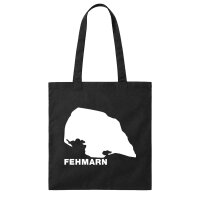 Jutebeutel Fehmarn Umriss 10 Liter