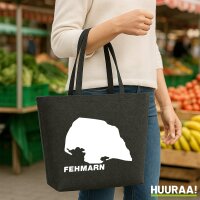 Filzshopper Fehmarn Umriss, 22 Liter
