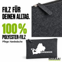 Kulturbeutel Chiemsee Umriss 1 Liter Charcoal