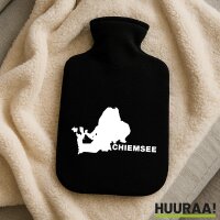 W&auml;rmflasche Chiemsee Umriss