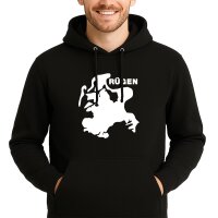 Unisex Hoodie R&uuml;gen Umriss