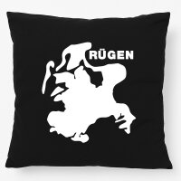Kissen R&uuml;gen Umriss 40x40cm