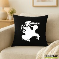 Kissen R&uuml;gen Umriss 40x40cm