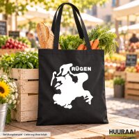 Jutebeutel R&uuml;gen Umriss 10 Liter