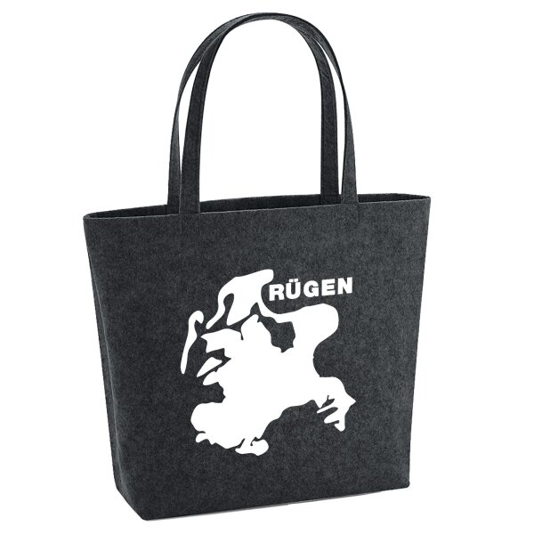 Filzshopper Rügen Umriss, 22 Liter