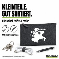 Kulturbeutel Rügen Umriss 1 Liter Charcoal