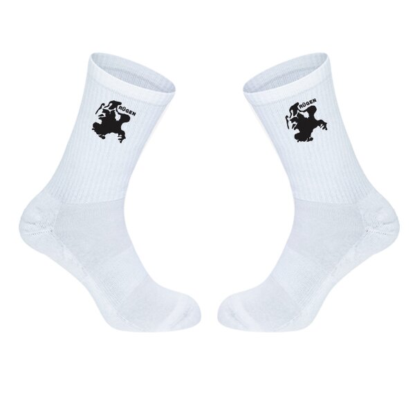 Unisex Socken Rügen Umriss Baumwolle