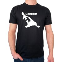 Herren T-Shirt Usedom Umriss