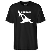 Herren T-Shirt Usedom Umriss