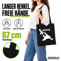Jutebeutel Usedom Umriss 10 Liter