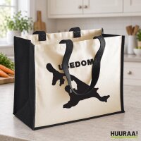 Jutetasche Usedom Umriss 21 Liter Black