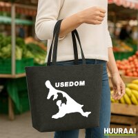 Filzshopper Usedom Umriss, 22 Liter
