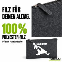 Kulturbeutel Usedom Umriss 1 Liter Charcoal