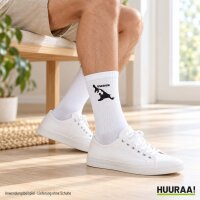 Unisex Socken Usedom Umriss Baumwolle