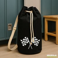 Seesack Rennflaggen Flaggen 20 Liter Black