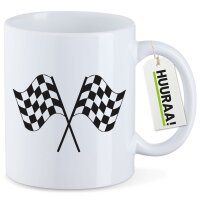 Kaffeetasse Rennflaggen Flaggen 330ml