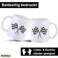 Kaffeetasse Rennflaggen Flaggen 330ml