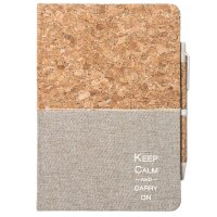 Notizbuch A5 Keep calm and carry on Schriftzug 80 Blatt...