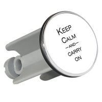 Waschbeckenst&ouml;psel Keep calm and carry on...