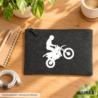 Kulturbeutel Motocross Silhouette 1 Liter Charcoal