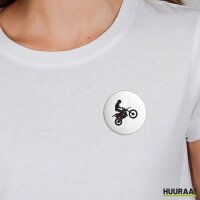 Button Motocross Silhouette