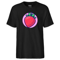 Herren T-Shirt Erdbeere Comic Frucht