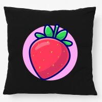 Kissen Erdbeere Comic Frucht 40x40cm