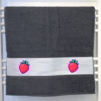 Handtuch Erdbeere Comic Frucht 50x100cm
