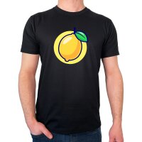 Herren T-Shirt Zitrone Comic Frucht