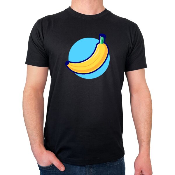 Herren T-Shirt Banane Comic Frucht