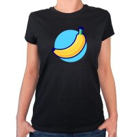 Damen T-Shirt Banane Comic Frucht