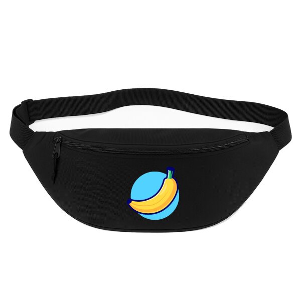 Bauchtasche Banane Comic Frucht 2,5 Liter Black