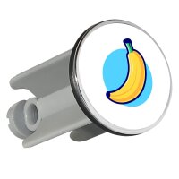 Waschbeckenst&ouml;psel Banane Comic Frucht 4cm