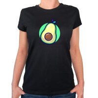 Damen T-Shirt Avocado Comic Frucht