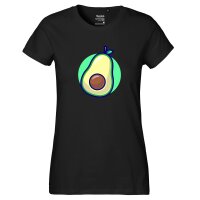 Damen T-Shirt Avocado Comic Frucht