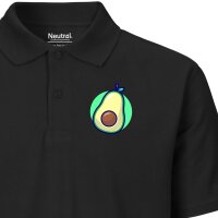 Damen Polo Shirt Avocado Comic Frucht
