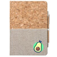 Notizbuch A5 Avocado Comic Frucht 80 Blatt inkl....