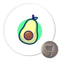 Magnet Avocado Comic Frucht 59mm K&uuml;hlschrankmagnet