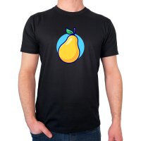 Herren T-Shirt Birne Comic Frucht
